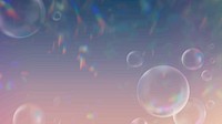 Clear bubbles vector aesthetic background