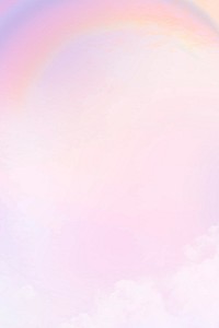 Pastel background with aesthetic pink gradient sky