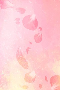 Aesthetic rose petal vector background