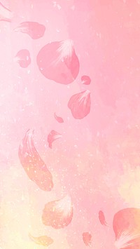 Aesthetic rose petal vector background