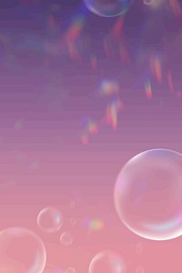 Clear bubbles vector aesthetic background