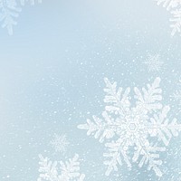 Snowflakes on blue winter background