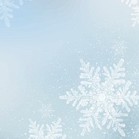 Snowflakes vector on winter background