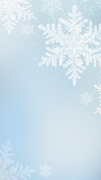 Snowflakes psd on winter background