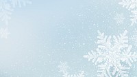 Snowflakes on blue winter background
