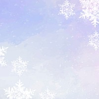 Snowflakes vector on winter background