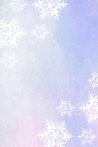 Snowflakes vector on winter background