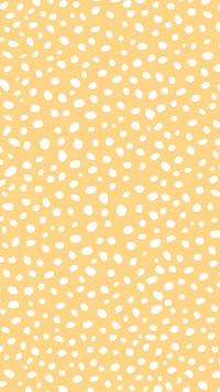 Yellow background vector with white dot patterns