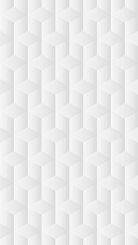 Geometric background vector in white cube patterns