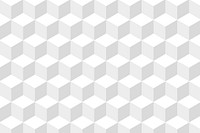 Geometric cubic background in white cube patterns