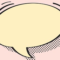 Background vector comic speech bubble, cartoon pop art style