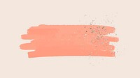 Pink brush stroke element vector with glitter