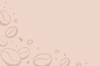 Coffee shop background, beige wallpaper psd