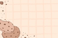 Cookie background, cafe wallpaper