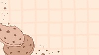 Cookie HD wallpaper, cute grid background