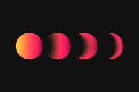 Moon background, galaxy aesthetic pink gradient design