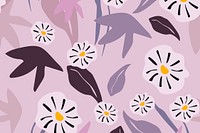 Flower background, aesthetic daisy design 