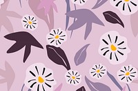 Flower seamless pattern aesthetic background design vector