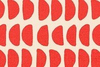 Red pattern background vector, vintage design 