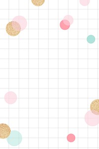 Cute celebration background, cute grid pattern with colorful bokeh vector