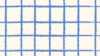 Doodle HD wallpaper, blue grid pattern design vector