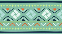 Aesthetic HD wallpaper, ethnic aztec pattern design, colorful geometric style, vector