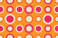 Retro colorful pattern background, abstract 70s design psd