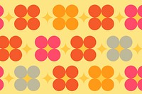 70s background, abstract circle design vector