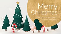 Merry Christmas presentation template, season’s greetings psd