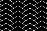 Black chevron background, simple pattern design vector