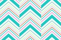 Zigzag pattern background, teal chevron, creative design vector