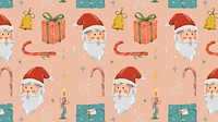 Holiday HD wallpaper, Christmas seamless pattern background vector