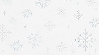 White Christmas desktop wallpaper, white snowflake illustration vector