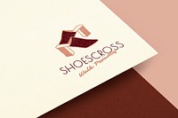 Fashion logo mockup psd, aesthetic business branding design