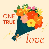 One true love, Valentine&rsquo;s celebration post for Instagram