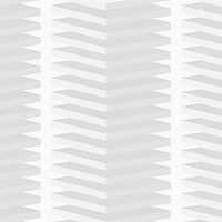 Geometric pattern background, white minimal 3D design vector