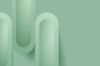 Green abstract background, geometric shape in 3D vector