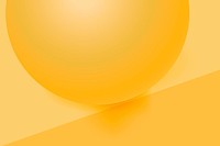 Yellow sphere background, 3D geometric shape vector