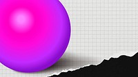 Aesthetic pink HD wallpaper, 3D sphere shape