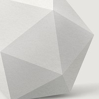 Gray prism background, 3D geometric shape psd