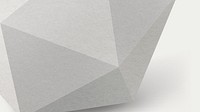 Gray prism desktop wallpaper, 3D geometric shape