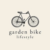 Vintage bicycle logo template, lifestyle branding graphic for business vector