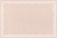 Vintage lace frame background, pink crochet design psd