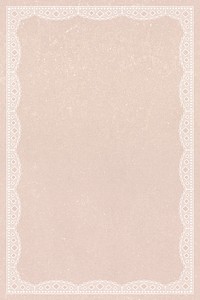 Lace frame background, cream vintage fabric design