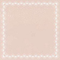 Cream frame background, classic lace design vector