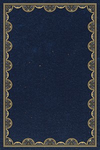Blue frame background, classic lace design psd