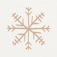 Winter snowflake element, Christmas doodle in creative design