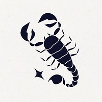 Scorpio, animal horoscope illustration vector