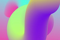 Colorful abstract background, purple 3D fluid shapes vector