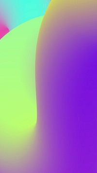 3D abstract mobile wallpaper, purple gradient liquid shapes